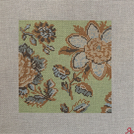 Spring Tobacco Canvas - Garden Gate Needlepoint