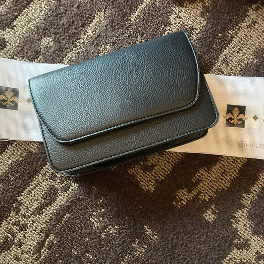 Black Clutch with Strap