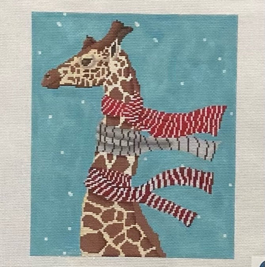 Giraffe Sporting Scarves