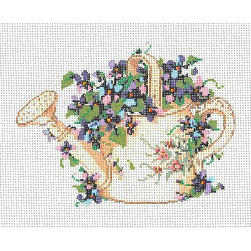Flower Can - Garden Gate Needlepoint