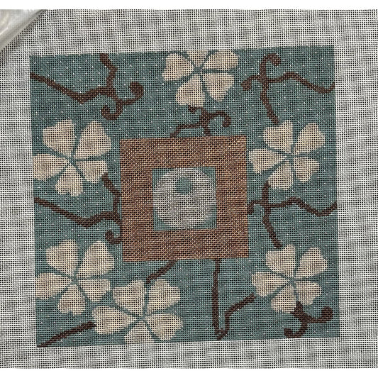 Flower Design Canvas - Garden Gate Needlepoint