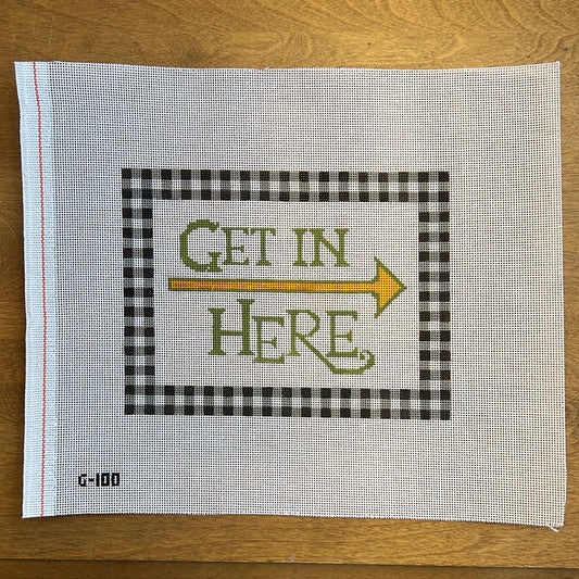 Get in Here - Garden Gate Needlepoint