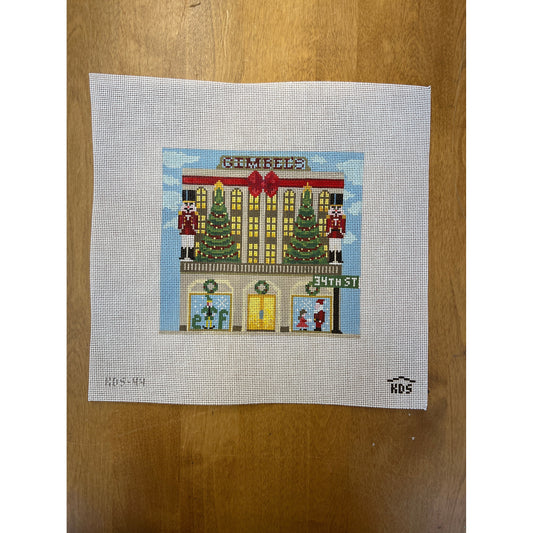 Gimbel's Storefront - Garden Gate Needlepoint