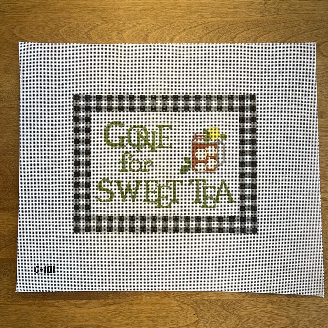 Gone for Sweet Tea - Garden Gate Needlepoint