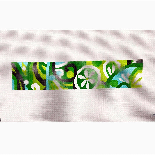 Green Pucci Key Fob - Garden Gate Needlepoint
