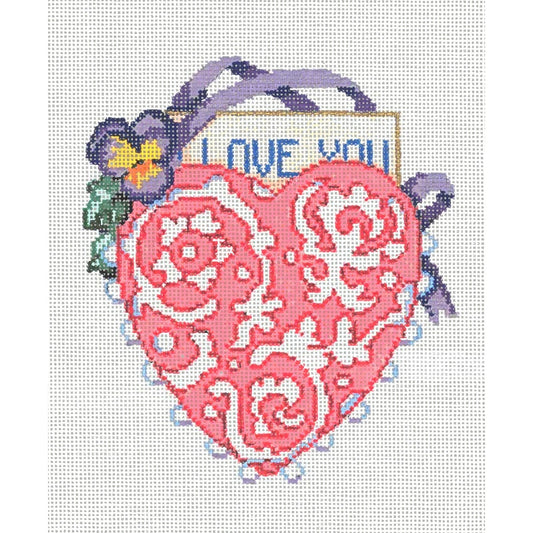 Heart - Garden Gate Needlepoint