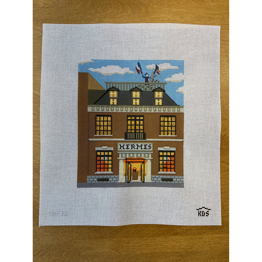 Hermes Storefront - Garden Gate Needlepoint