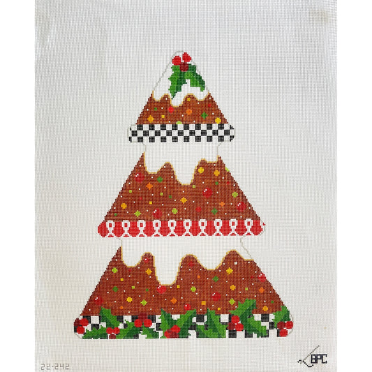 Holiday fruitcake tree - Garden Gate Needlepoint