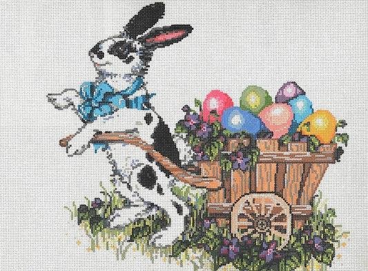 Hop to It - Garden Gate Needlepoint