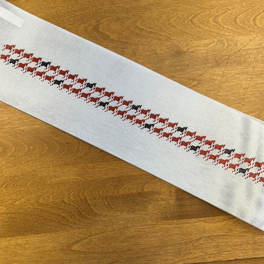 Horse Tooth Belt - Garden Gate Needlepoint