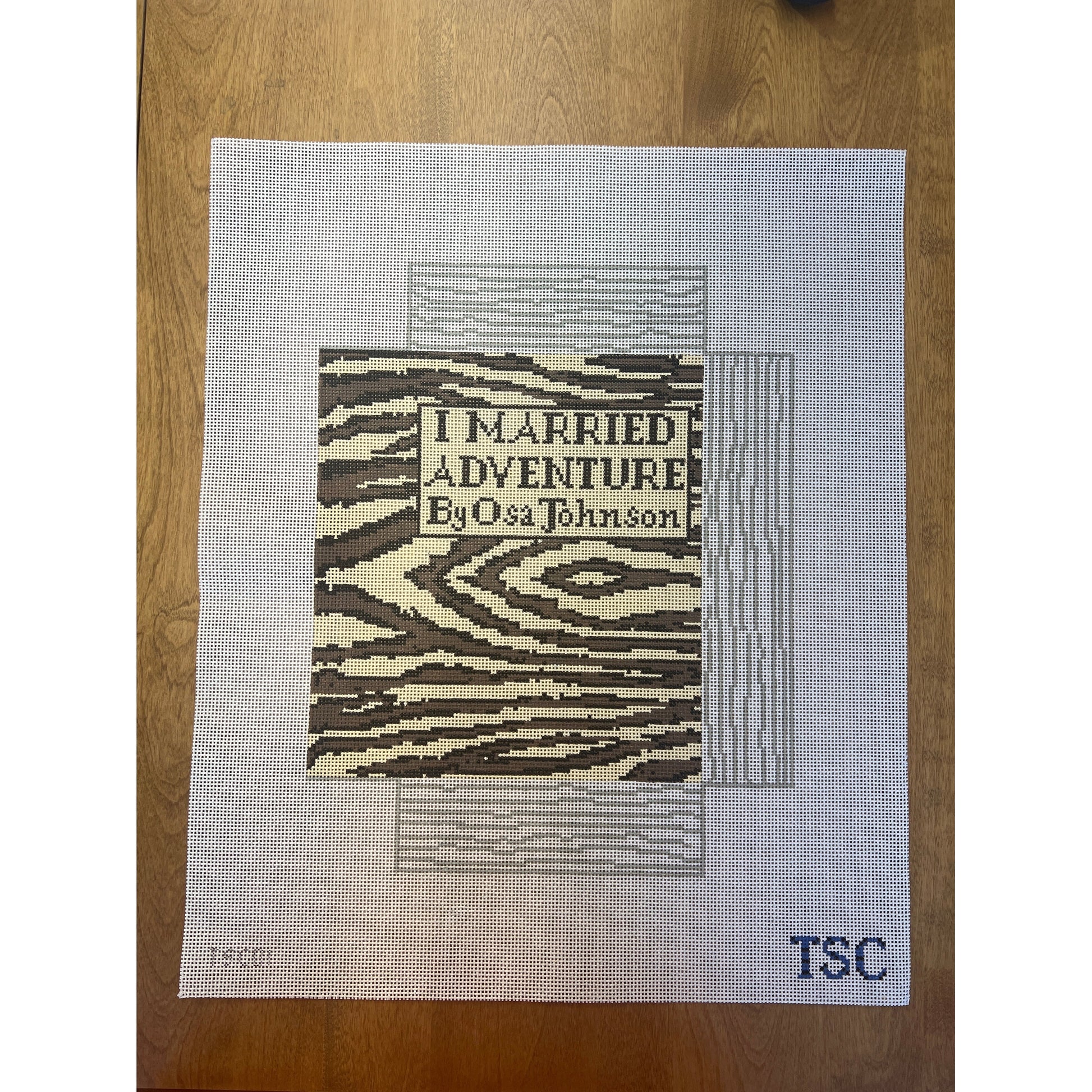 I Married Adventure 3D Coffee Table Book - Garden Gate Needlepoint