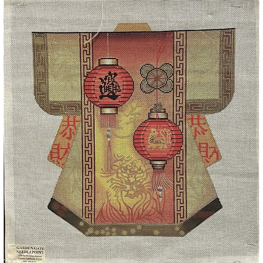 Japanese Robe Canvas - Garden Gate Needlepoint