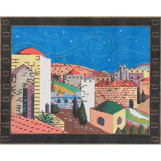 Jerusalem Tallis - Garden Gate Needlepoint