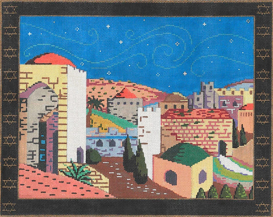 Jerusalem Tallis - Garden Gate Needlepoint