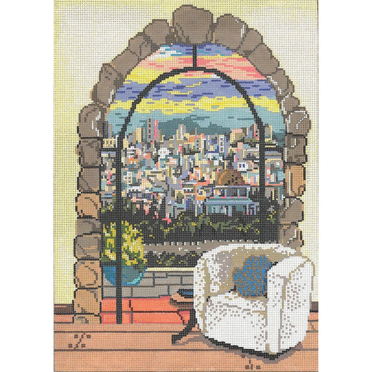Jerusalem Window - Garden Gate Needlepoint