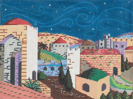 Jerusalem - Garden Gate Needlepoint