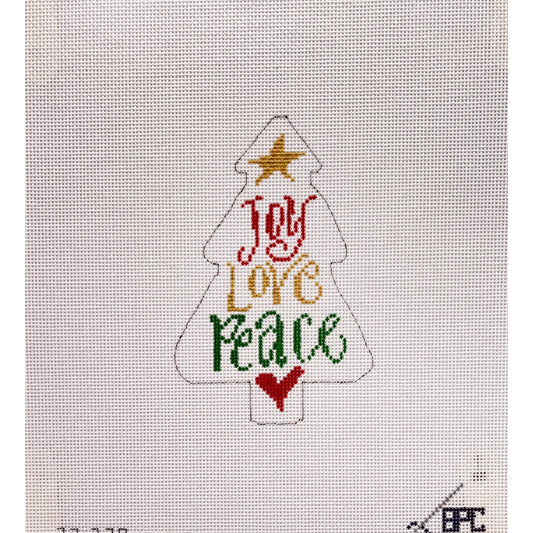 Joy Love Peace - Garden Gate Needlepoint