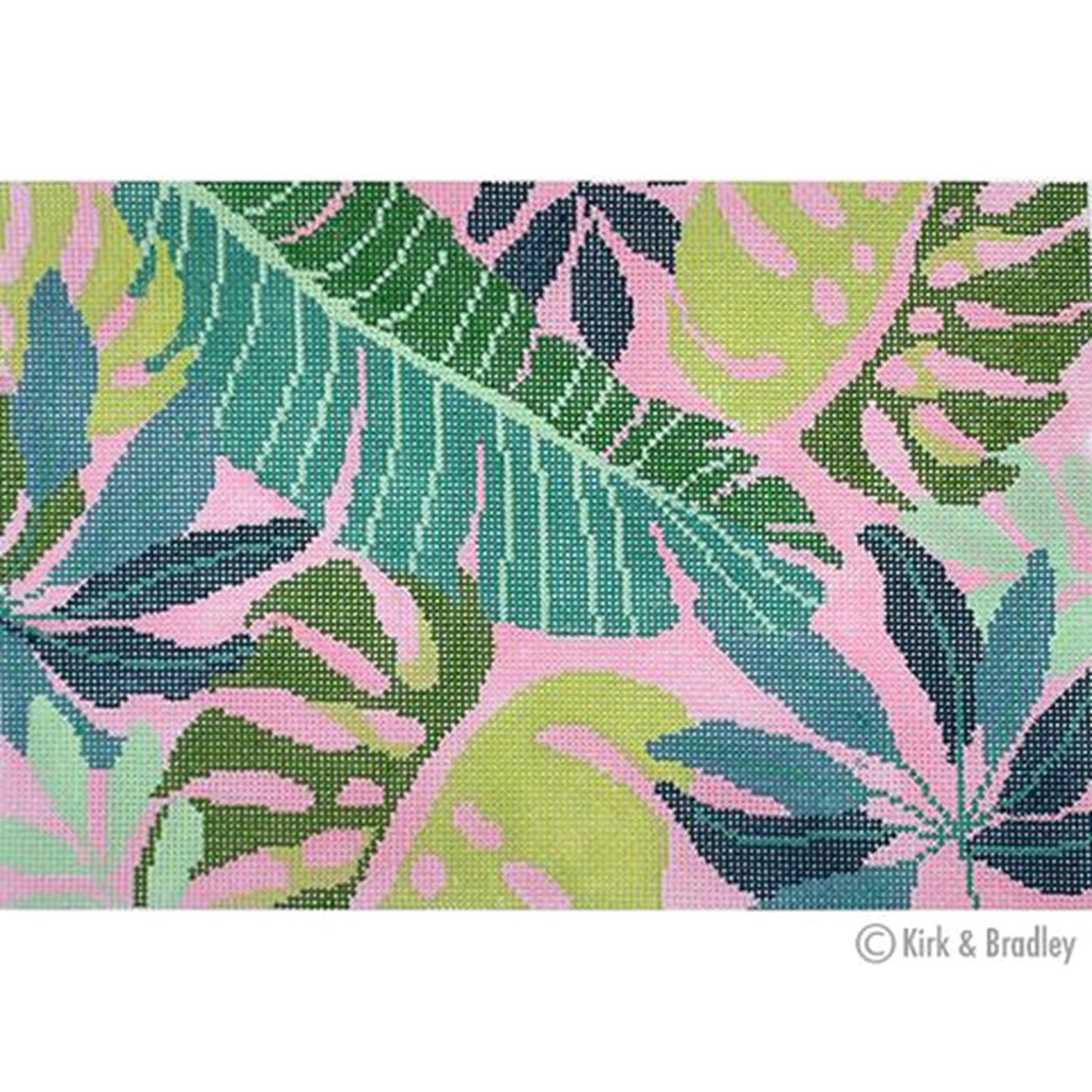 Tropical Leaves Clutch - Pink