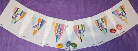 EASTER Garland -- 6 Individual Canvases