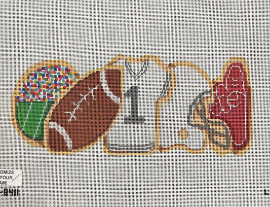 Football Cookies Row