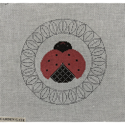 Lady Bug Ornament - Garden Gate Needlepoint