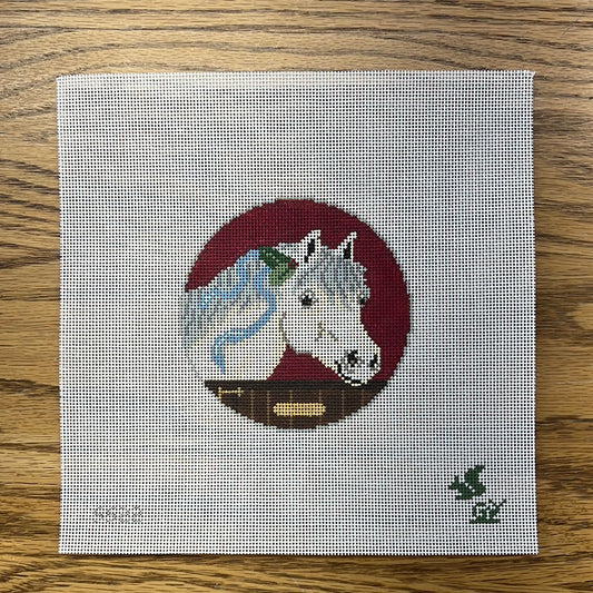 MFT-Cream Colored Ponies - Garden Gate Needlepoint