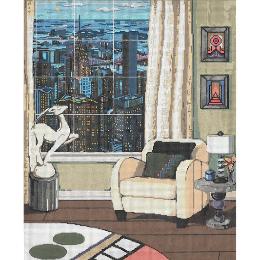 Manhattan View - Garden Gate Needlepoint