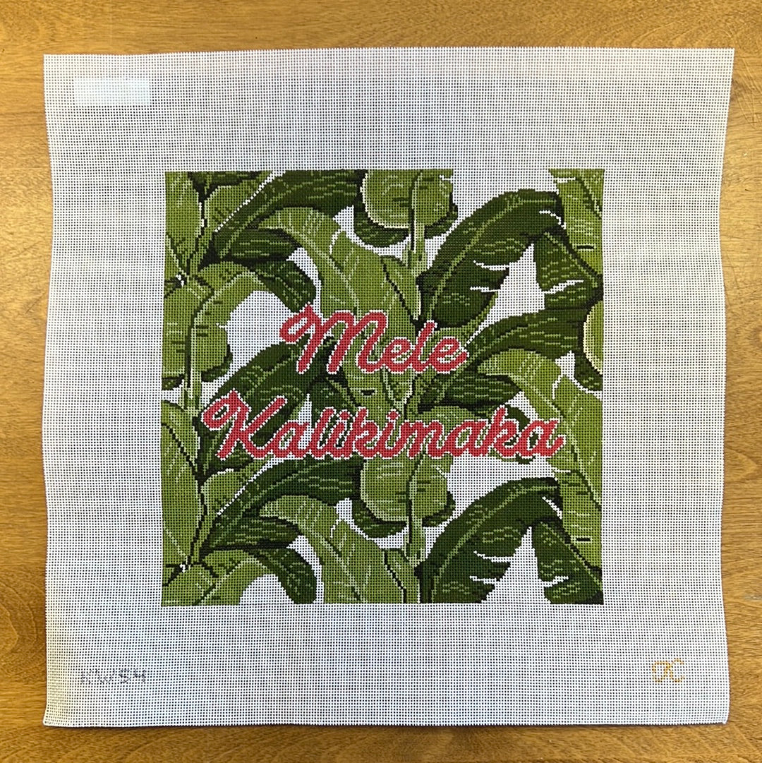 Mele Kalikimaka - Garden Gate Needlepoint