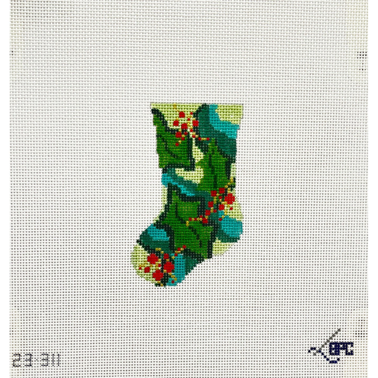 Micro berries stocking - Garden Gate Needlepoint