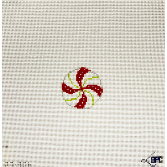 Micro multi peppermint circle - Garden Gate Needlepoint