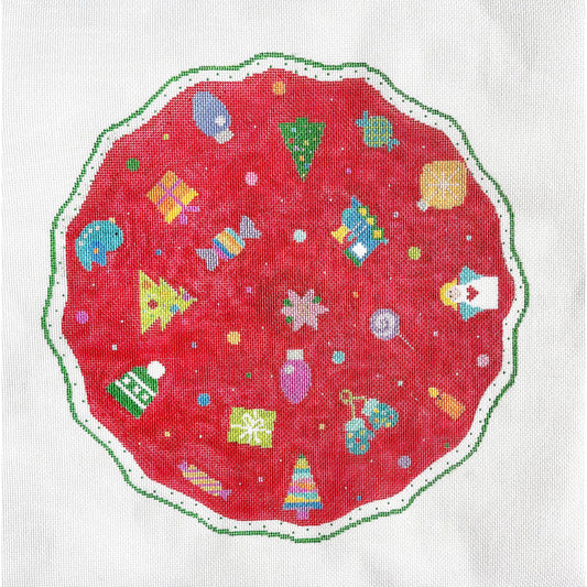 Mini tree Skirt - Garden Gate Needlepoint