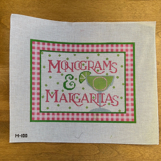 Monograms & Margaritas - Garden Gate Needlepoint