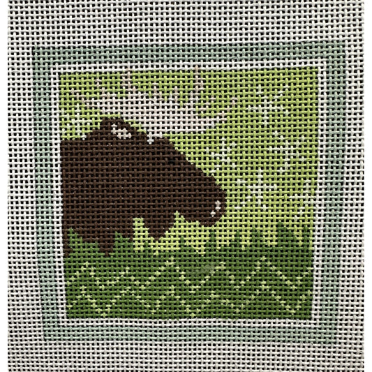 Moose Canvas - Garden Gate Needlepoint