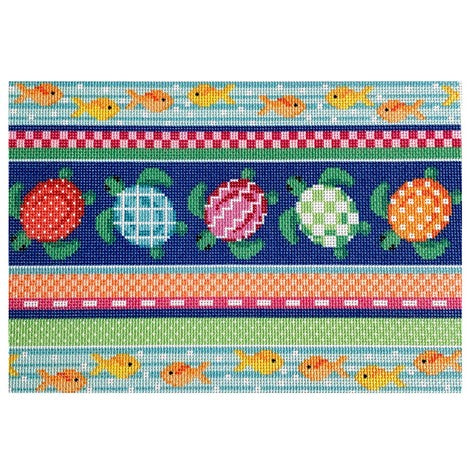 Sea Turtle Collage Clutch