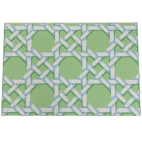 Lime Caning Pattern Clutch