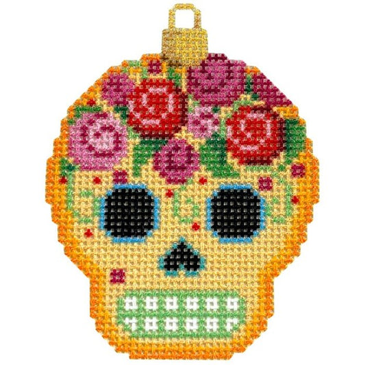 Sugar Skull Ornament/Gold