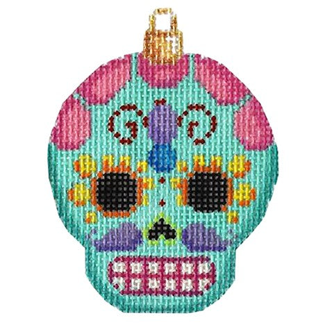 Sugar Skull Ornament/Turquoise