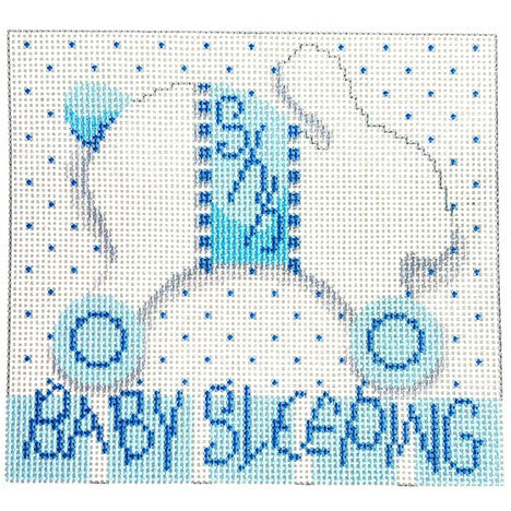 Baby Sleeping Bunny/Wheels Blue