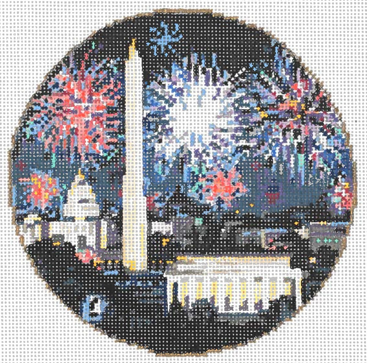 National 4th - Garden Gate Needlepoint