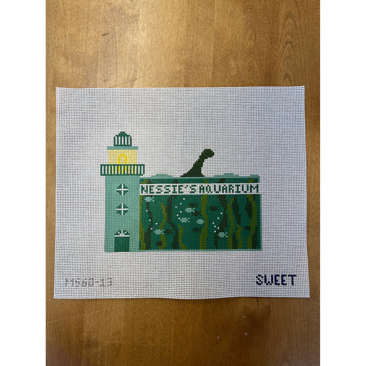 Nessie's Aquarium-13 mesh - Garden Gate Needlepoint