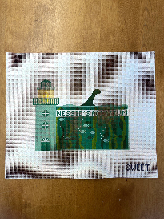 Nessie's Aquarium-13 mesh - Garden Gate Needlepoint