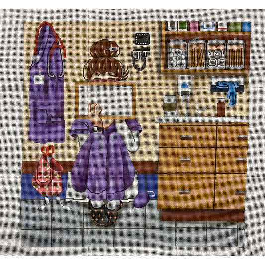 Nurse Canvas - Garden Gate Needlepoint