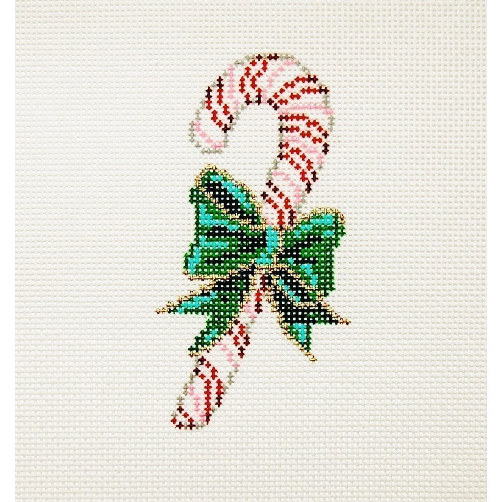 Ornament Cane - Garden Gate Needlepoint