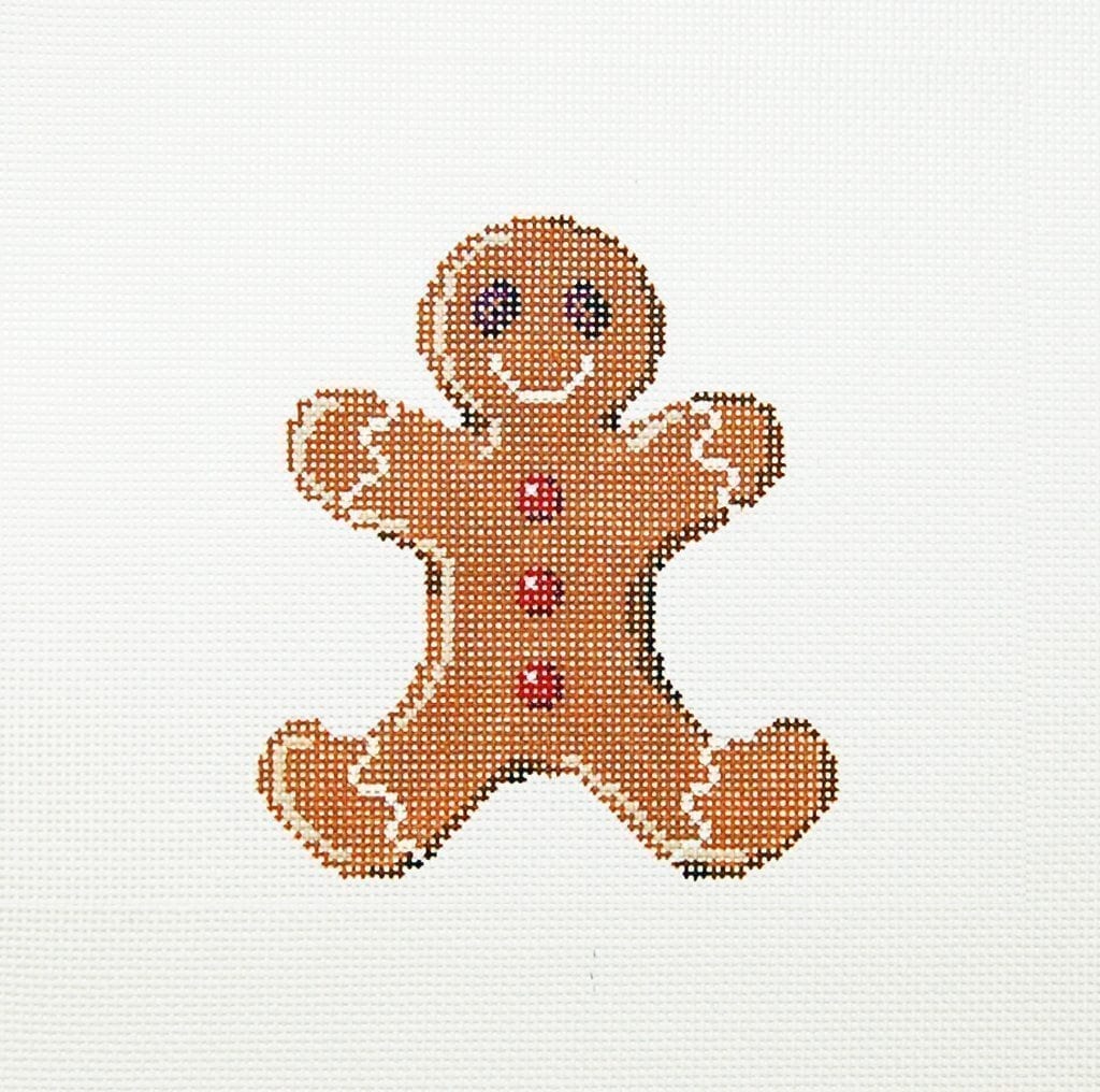 Ornament Gingerbread Man - Garden Gate Needlepoint