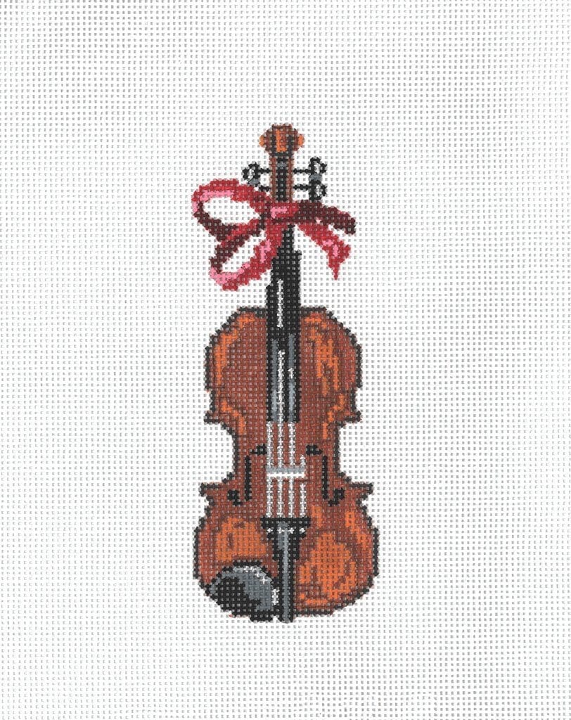 Ornament Violin - Garden Gate Needlepoint