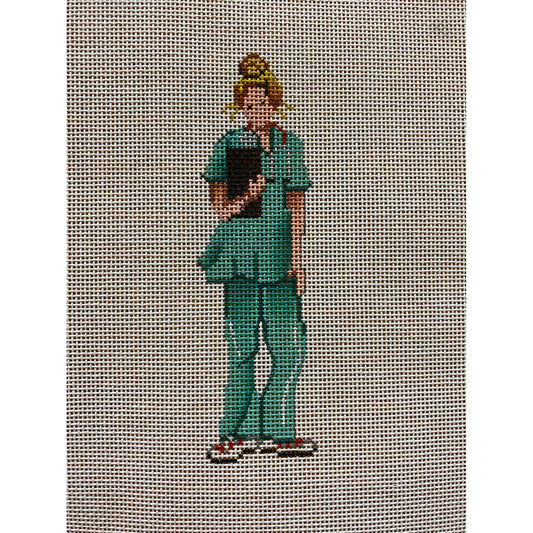 Patti Mann Doctor 1 canvas - Garden Gate Needlepoint