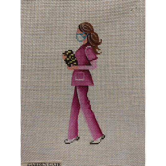 Patti Mann Doctor 3 canvas - Garden Gate Needlepoint