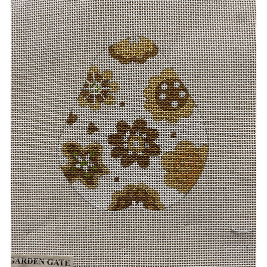 Pear 4 Ornament - Garden Gate Needlepoint