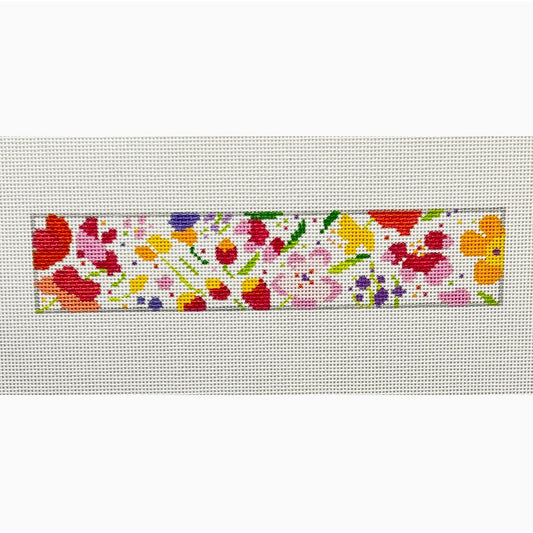 Peppy Floral Key Fob - Garden Gate Needlepoint