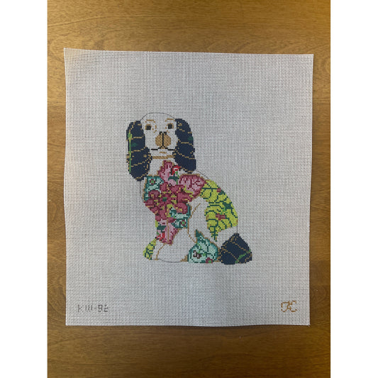 Phu-Phu the Right Tobacco Staffy - Garden Gate Needlepoint